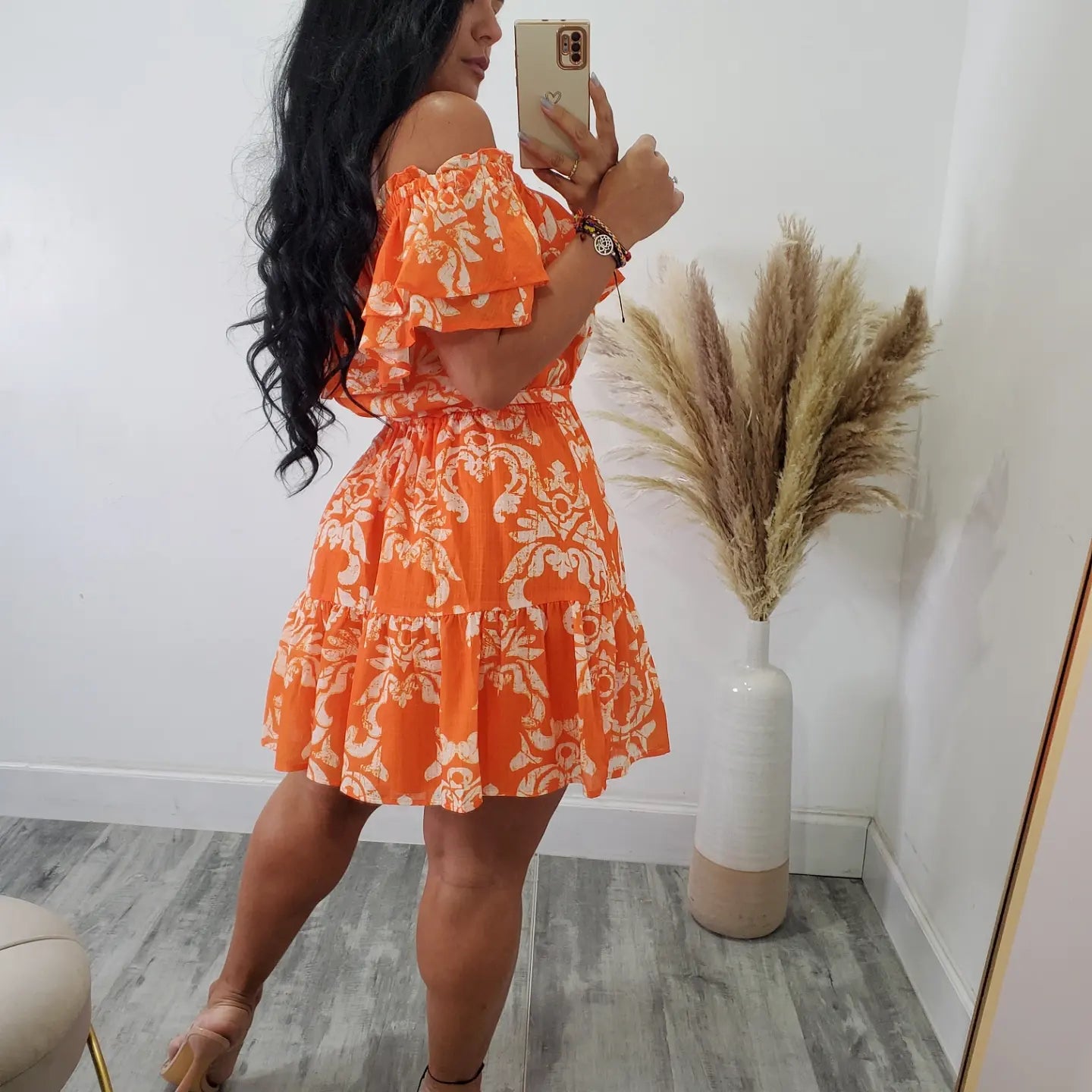 Orange Mini Dress