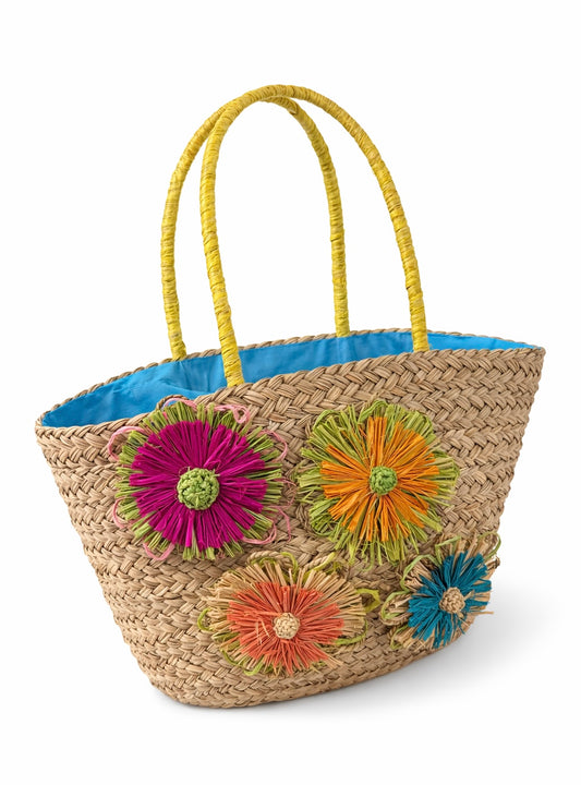 FLOWERS BEACH BAG