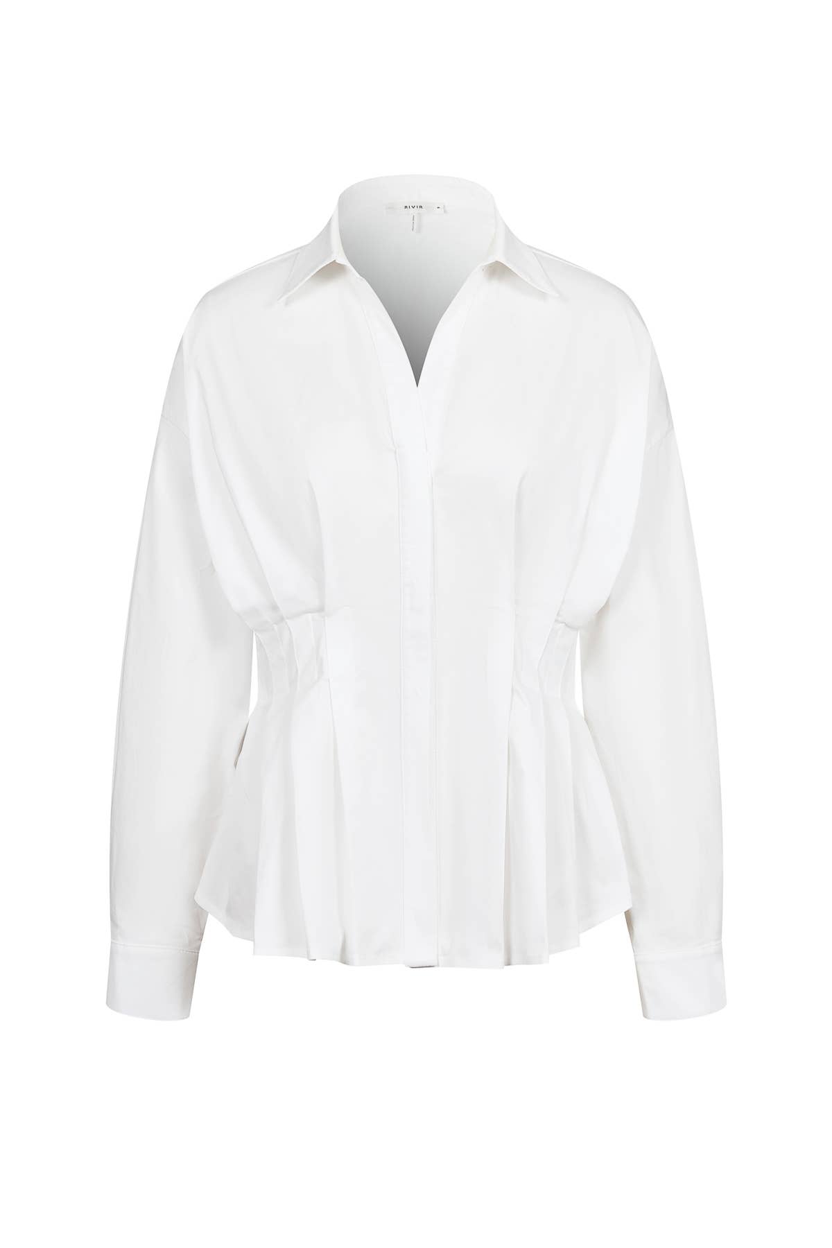 Pleated Poplin Shirt