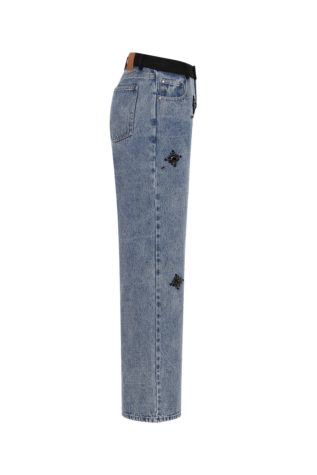 Detail Denim Pants