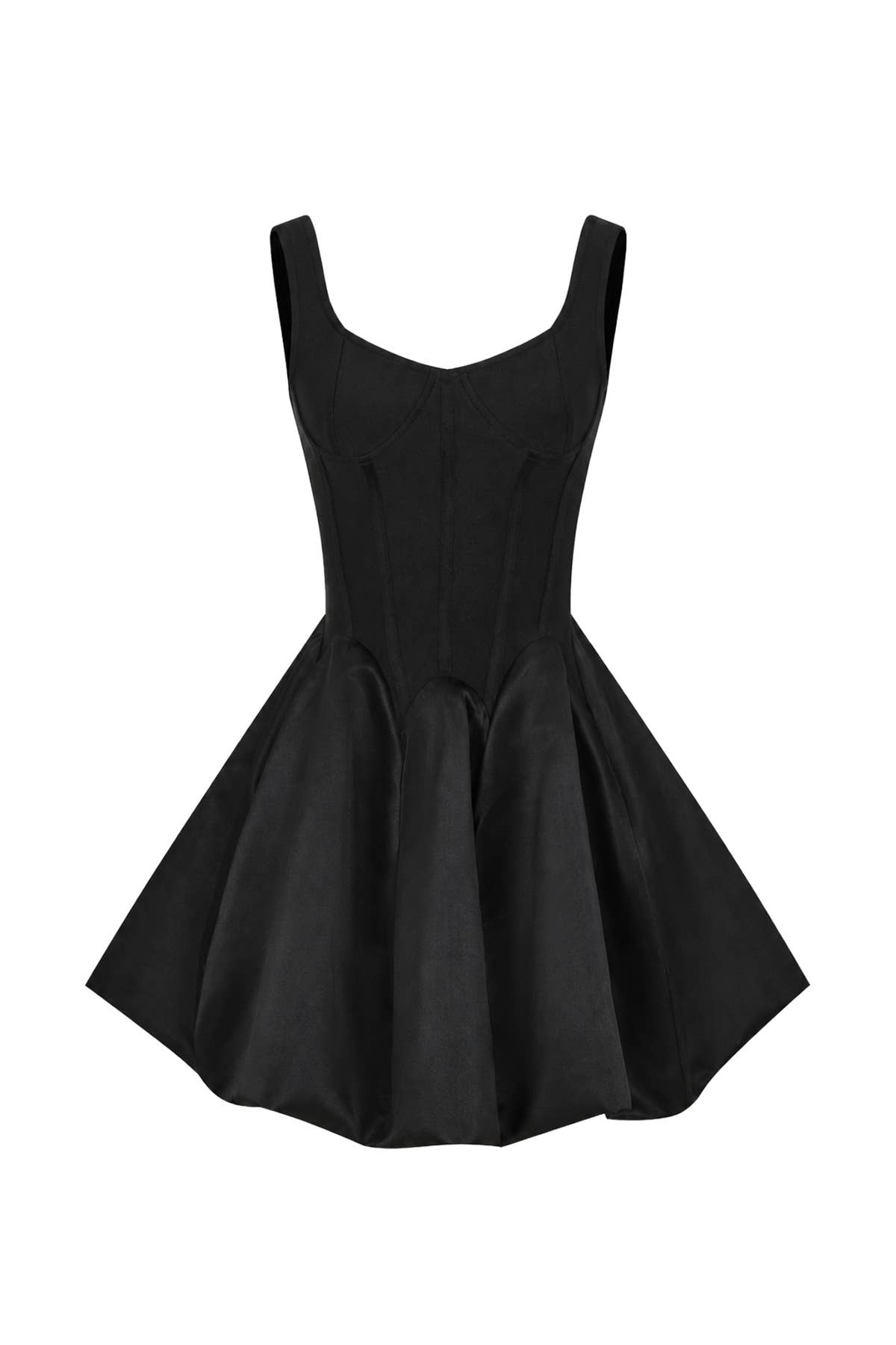 Bandage Satin Flare Dress