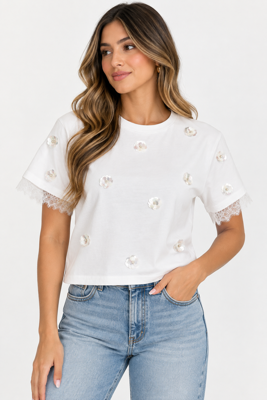 EMBLISHMENT DETAIL TOP