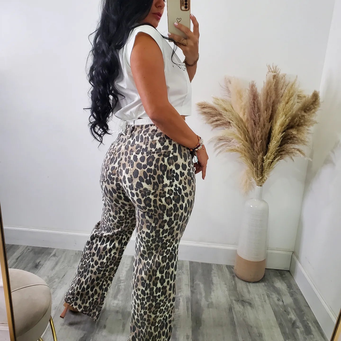 ANIMAL PRINT JEANS