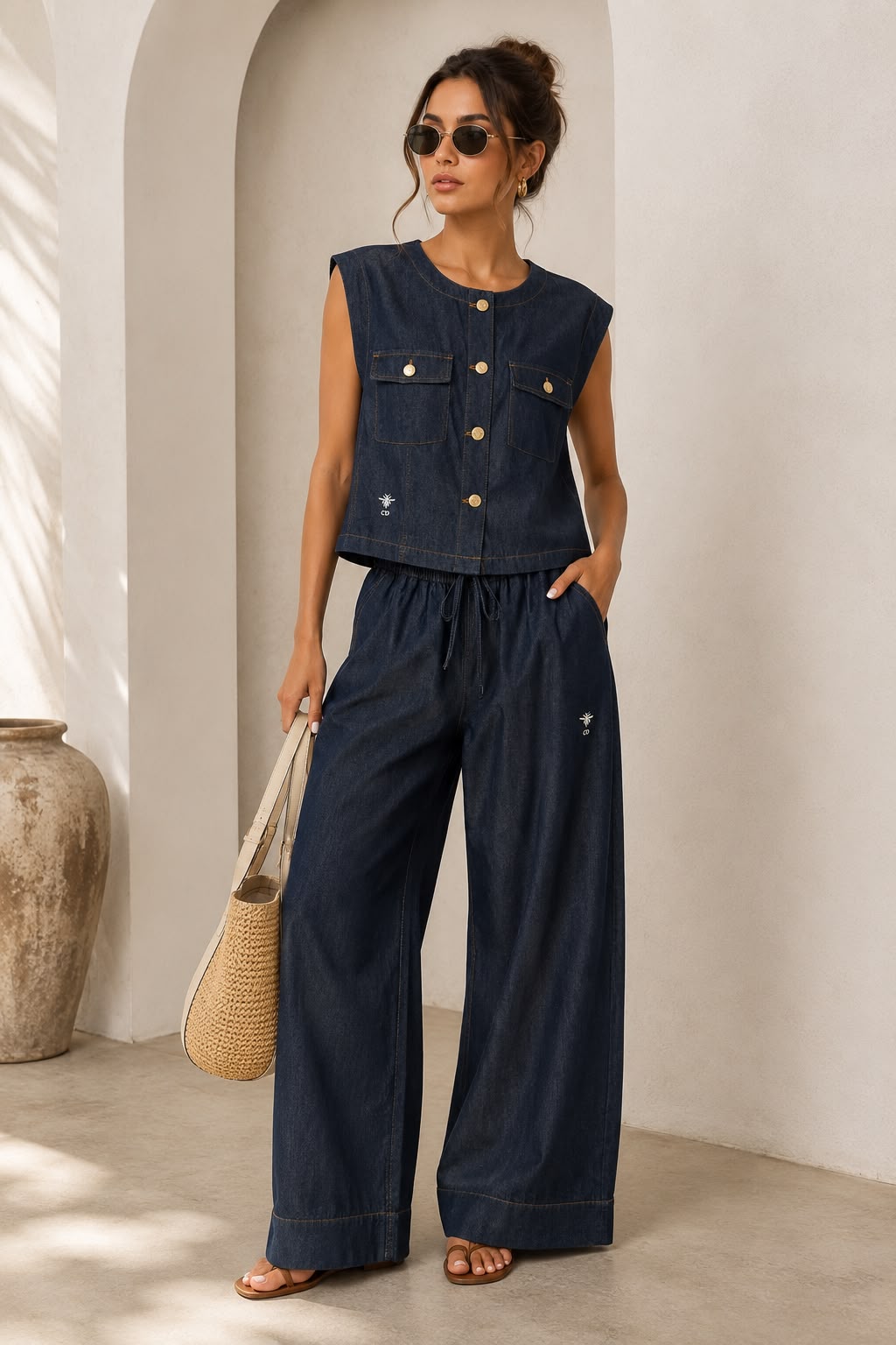 INSPO CD DENIM PANT SET