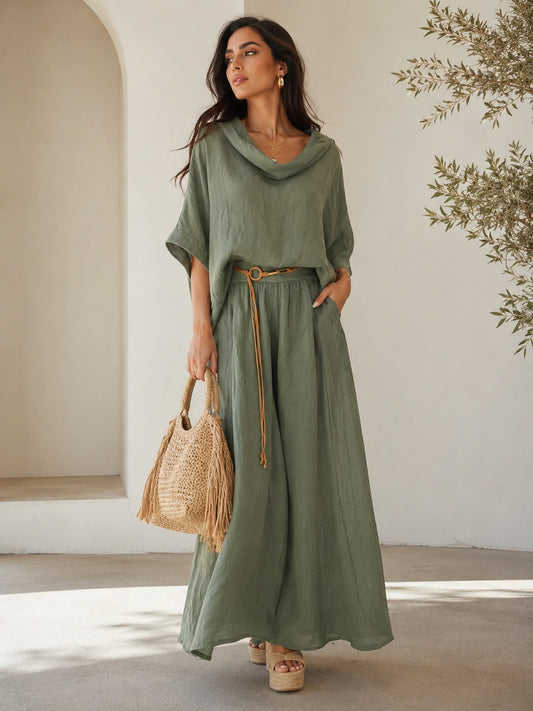 BREEZY LINEN PANT SET