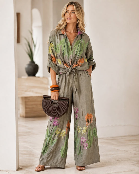 GRACE LINEN PANT SET