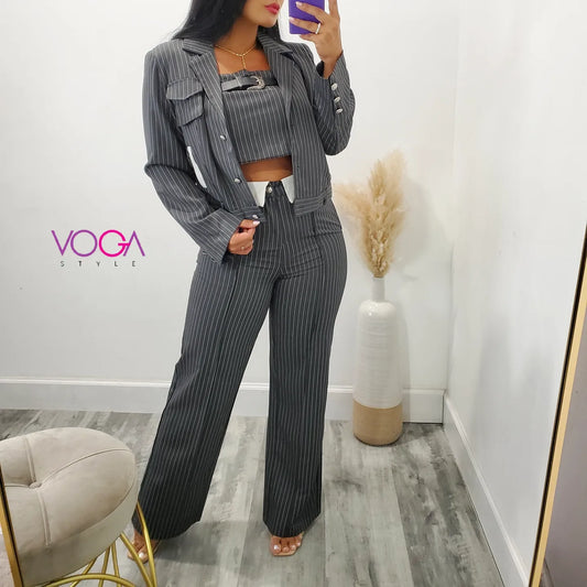 LILY CROP TOP AND PANTS SET