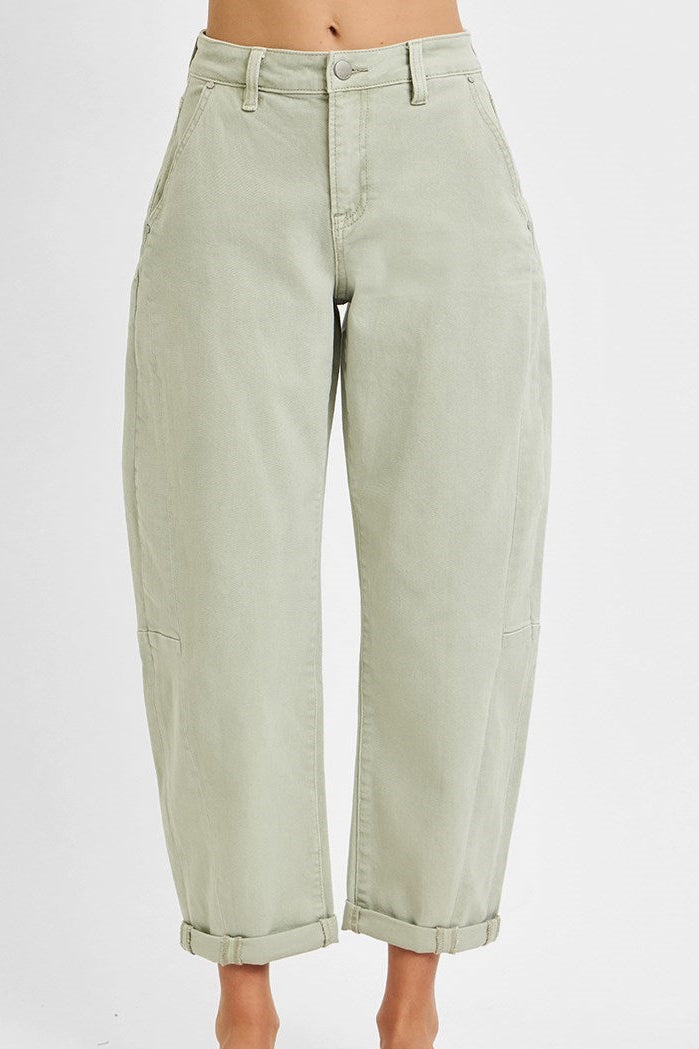 High Rise Relaxed Barrel jeans