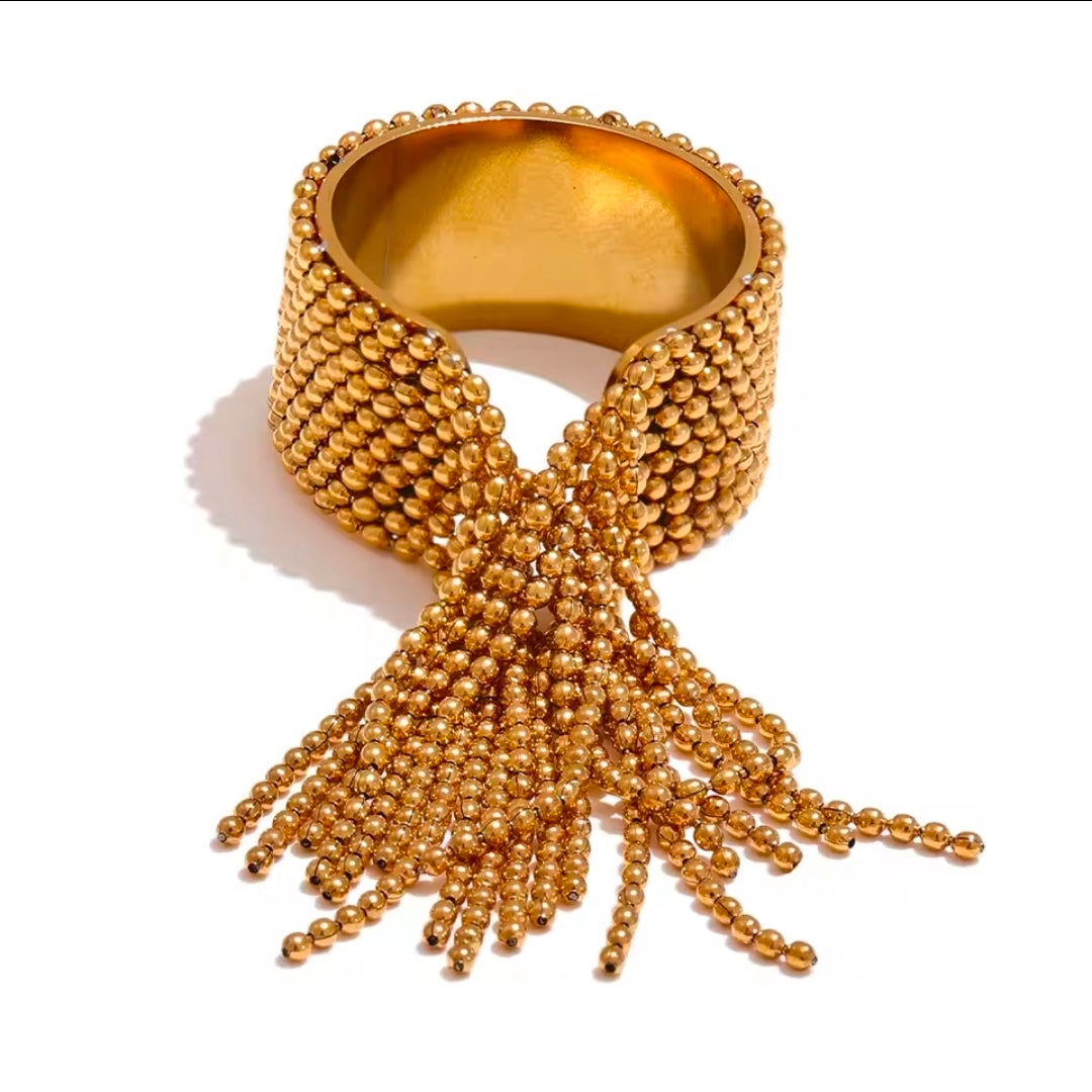CHAIN TASSEL RING