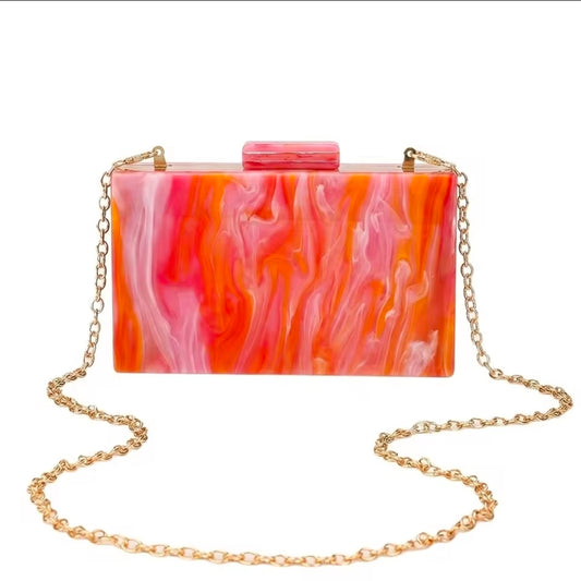 LUXURY MARBLE CLUTCH