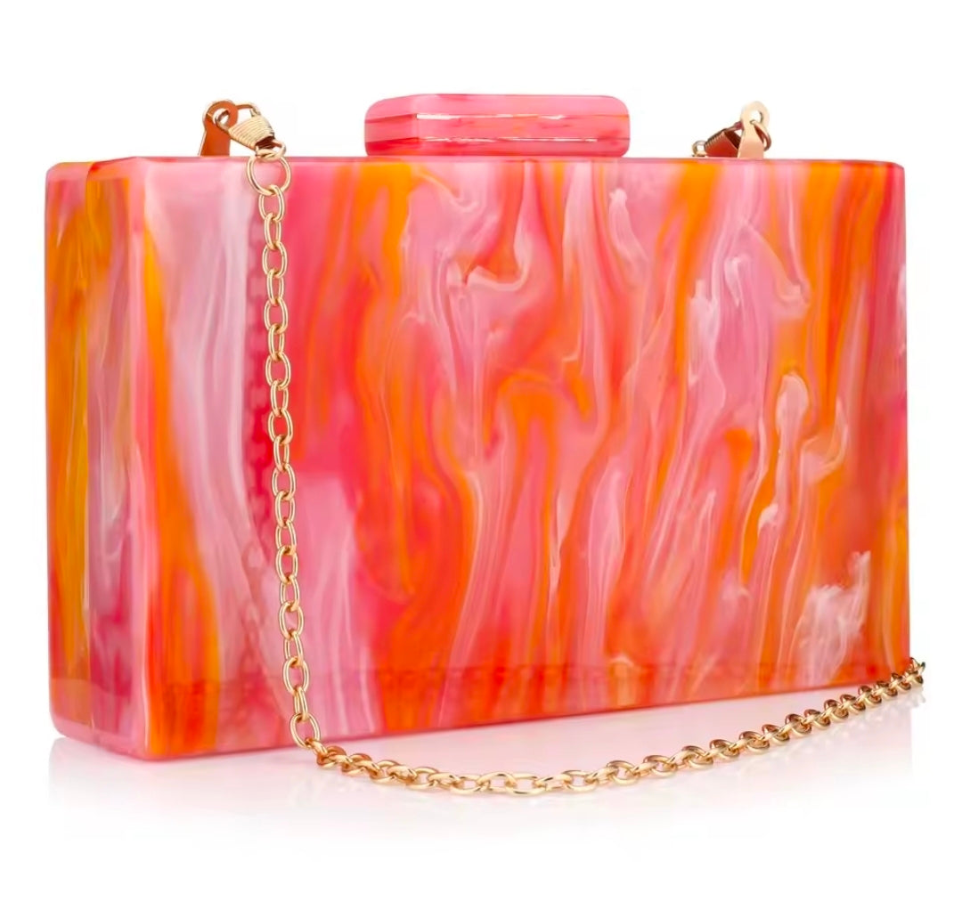 LUXURY MARBLE CLUTCH