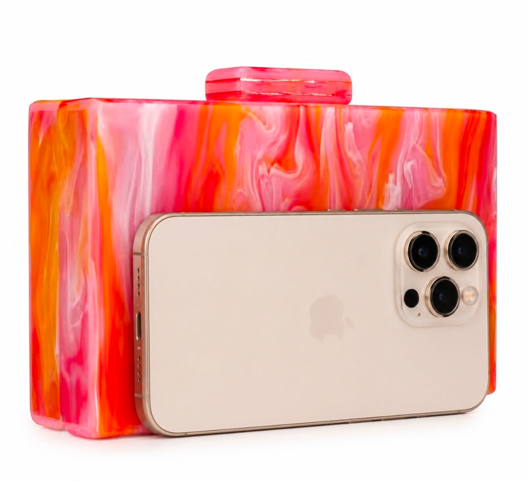 LUXURY MARBLE CLUTCH