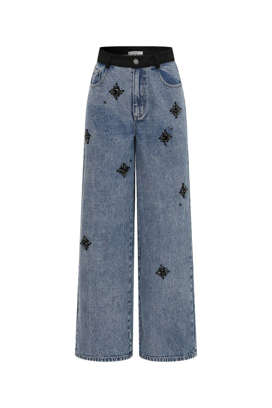 Detail Denim Pants