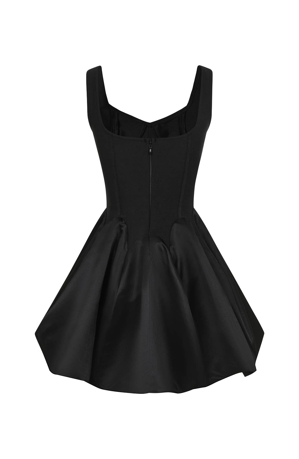 Bandage Satin Flare Dress