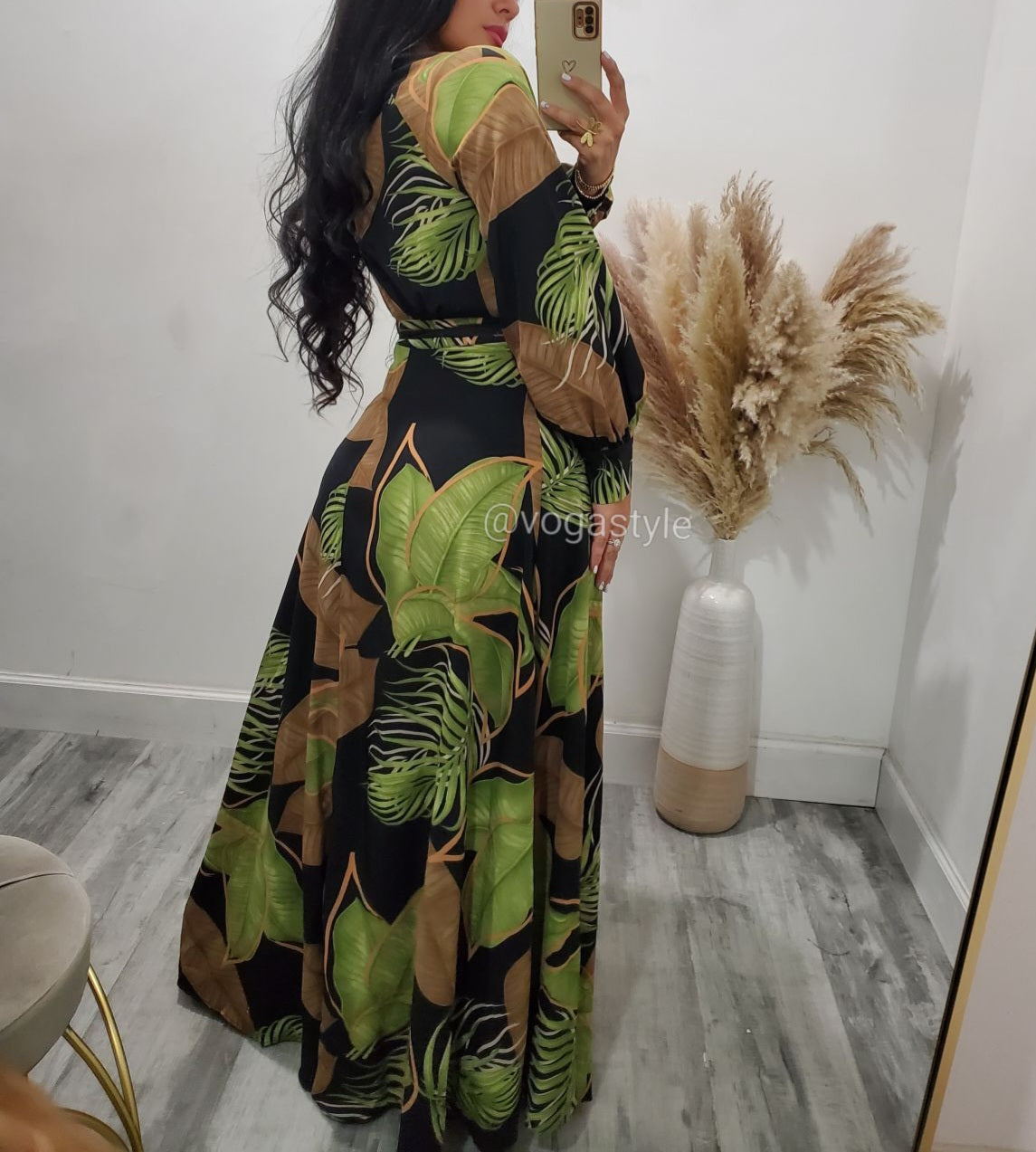 LEAF MAXI DRESS